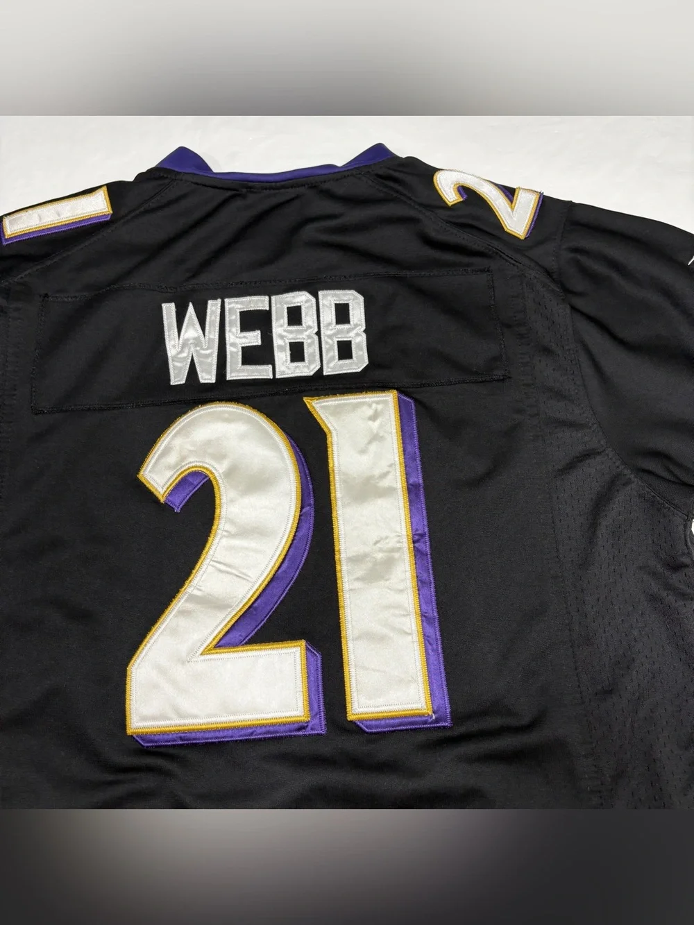 Nike On Field Baltimore Ravens Football Jersey Lardarius Webb #21 Men’s Large